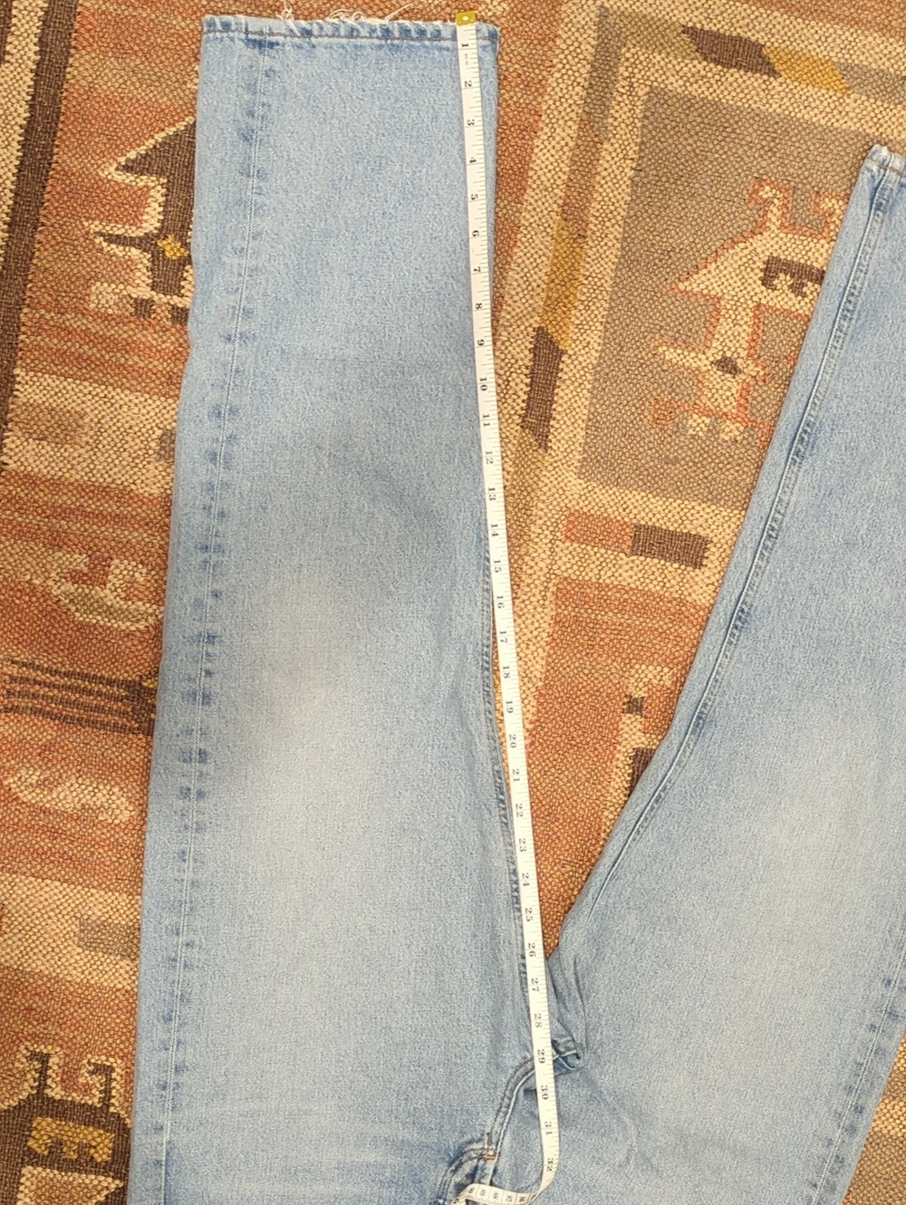 AGOLDE 90's Mid Rise Loose Fit Jeans In Snapshot Vintage Faded Wash - Size 29 - Picture 5 of 12